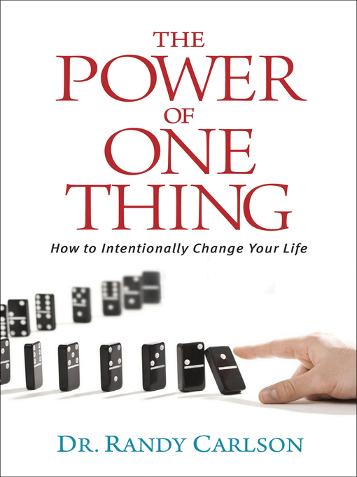 Title details for The Power of One Thing by Randy Carlson - Available